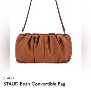 STAUD Tan Bean Shoulder Bag